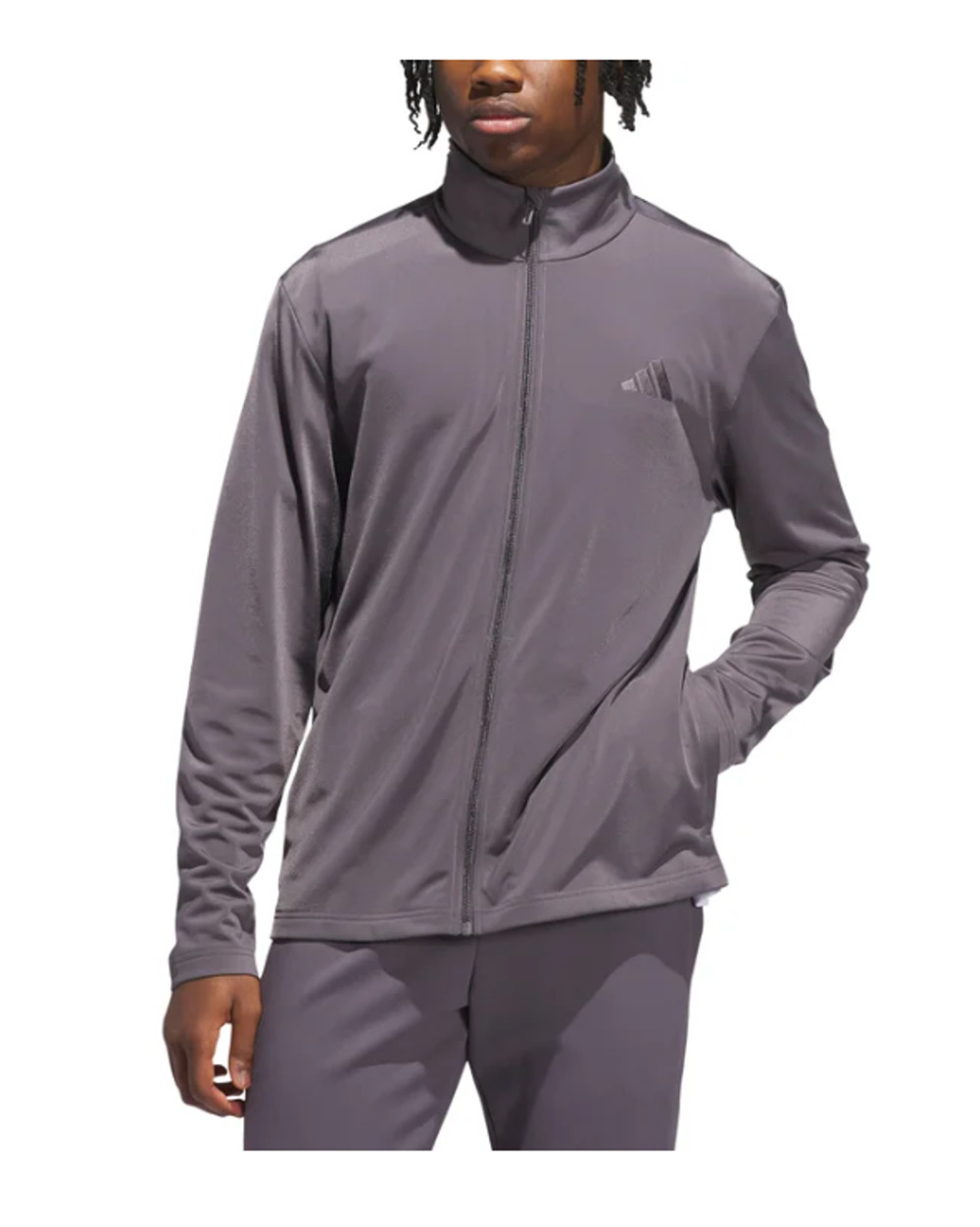 adidas Men’s Tricot Track Jacket Gray Size L